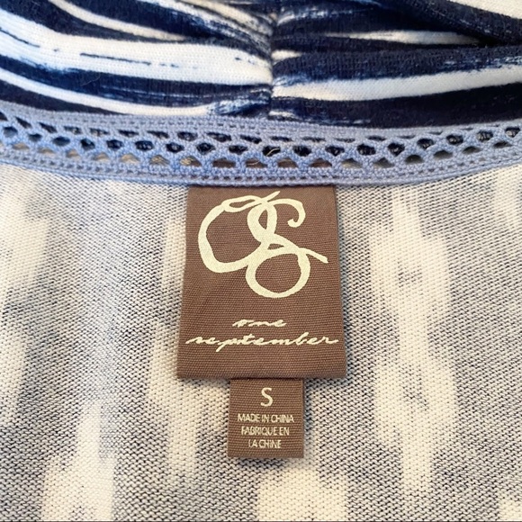 Anthro One September Martingale Blue Cardigan - S - Picture 6 of 13